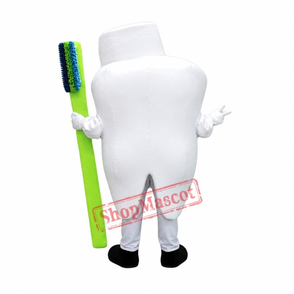 Healthy Tooth Mascot Costume Healthy Tooth Mascot Costume