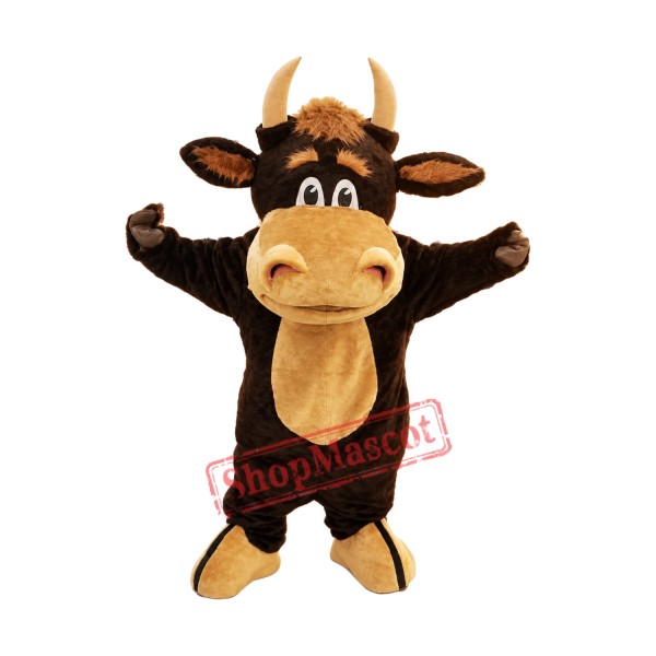 Happy Bull Mascot Costume Happy Bull Mascot Costume