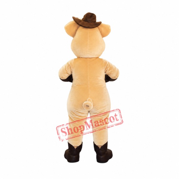 Stripper Pig Mascot Costume Stripper Pig Mascot Costume