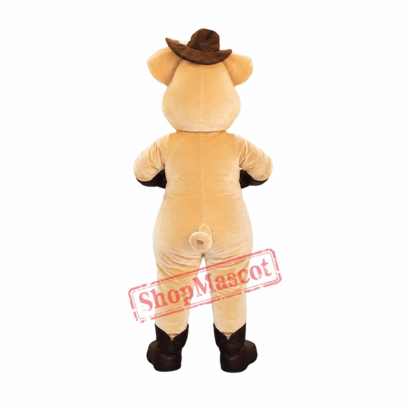 Stripper Pig Mascot Costume Stripper Pig Mascot Costume