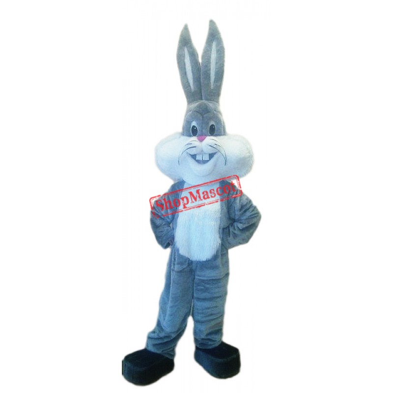 Grey Lightweight Rabbit Mascot Costume