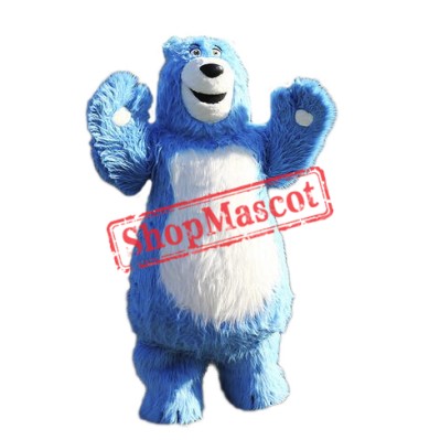 Blue Bear Mascot Costume Free Shipping