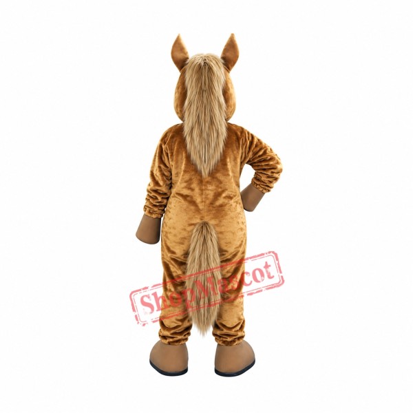 Lovely Brown Horse Mascot Costume Lovely Brown Horse Mascot Costume