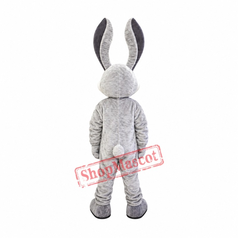 Smiling Bunny Mascot Costume