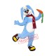 Cute Blue Rabbit Mascot Costume Cute Blue Rabbit Mascot Costume