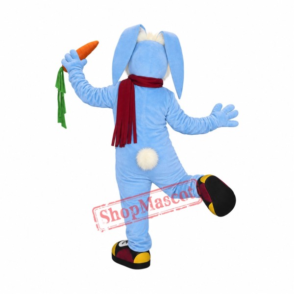 Cute Blue Rabbit Mascot Costume Cute Blue Rabbit Mascot Costume