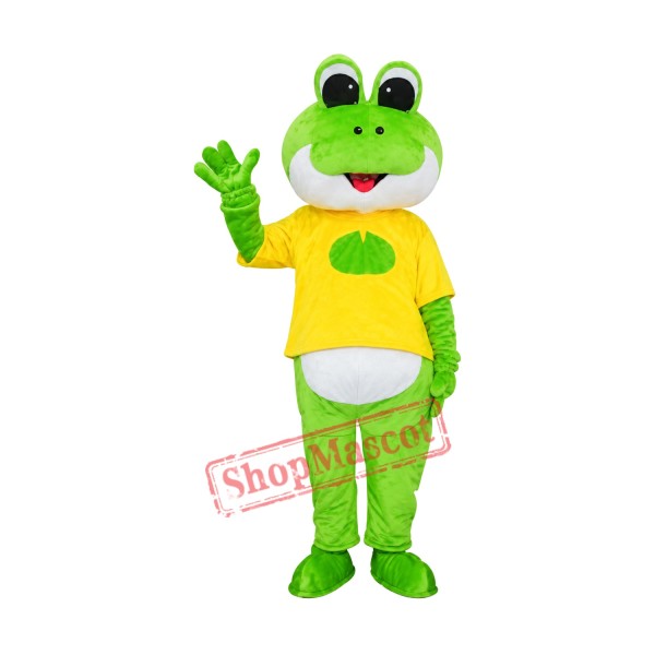 New Cartoon Frog Mascot Costume New Cartoon Frog Mascot Costume