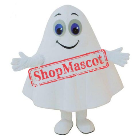 White Ghost Mascot Costume
