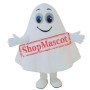 White Ghost Mascot Costume