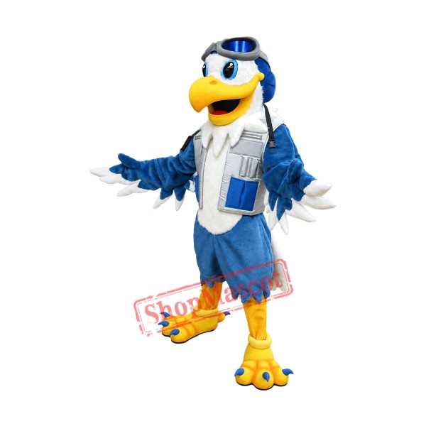 Pilot Eagle Mascot Costume Pilot Eagle Mascot Costume