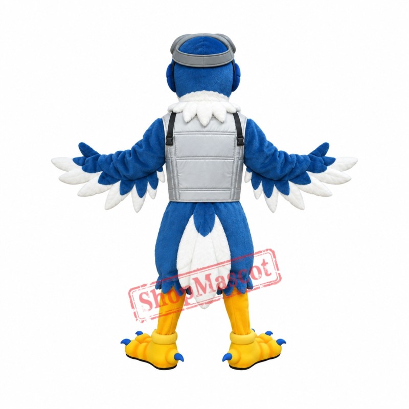 Pilot Eagle Mascot Costume Pilot Eagle Mascot Costume