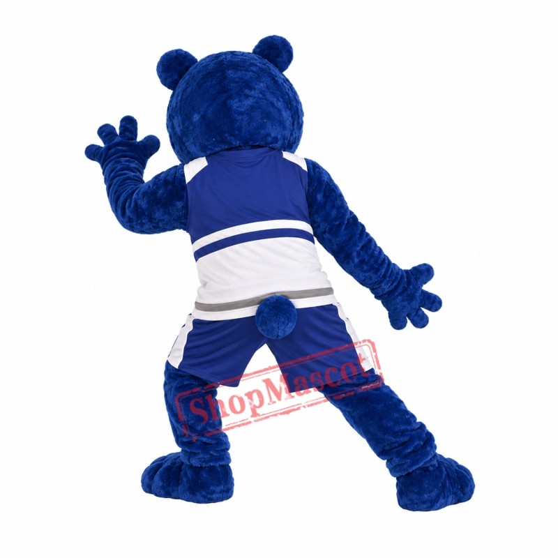 Fierce Blue Bear Mascot Costume