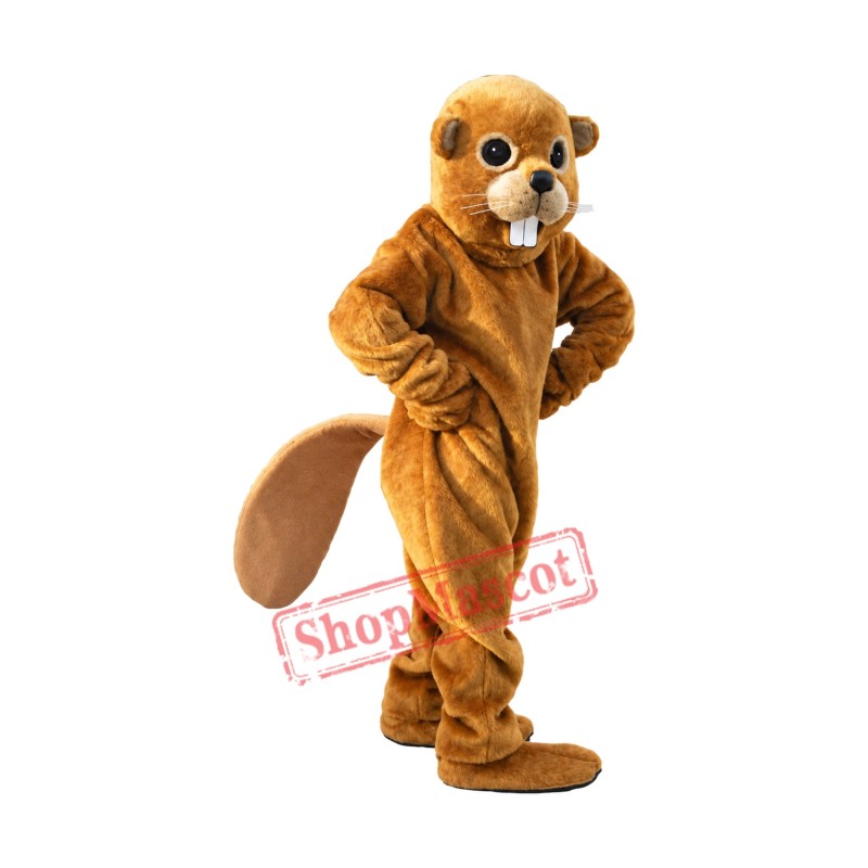 Friendly Lightweight Beaver Mascot Costume