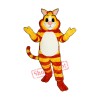 Friendly Cheshire Cat Mascot Costume