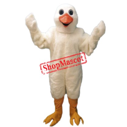 White Goose Mascot Costume