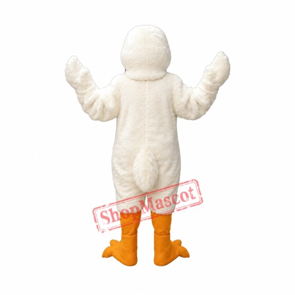 White Goose Mascot Costume White Goose Mascot Costume