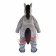2 Person Grey Horse Mascot Costume 2 Person Grey Horse Mascot Costume