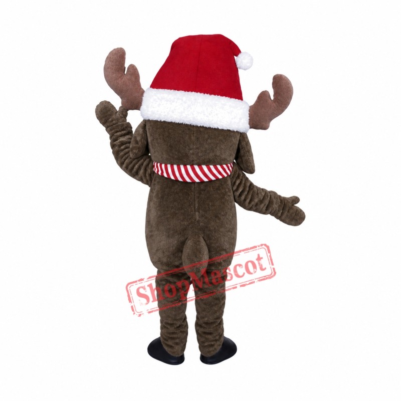 Christmas Moose Mascot Costume