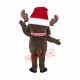 Christmas Moose Mascot Costume