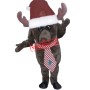 Christmas Moose Mascot Costume