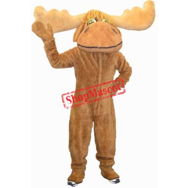 Friendly Moose Mascot Costume