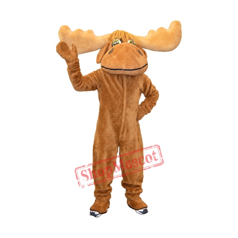 Friendly Moose Mascot Costume Friendly Moose Mascot Costume