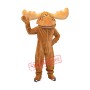 Friendly Moose Mascot Costume
