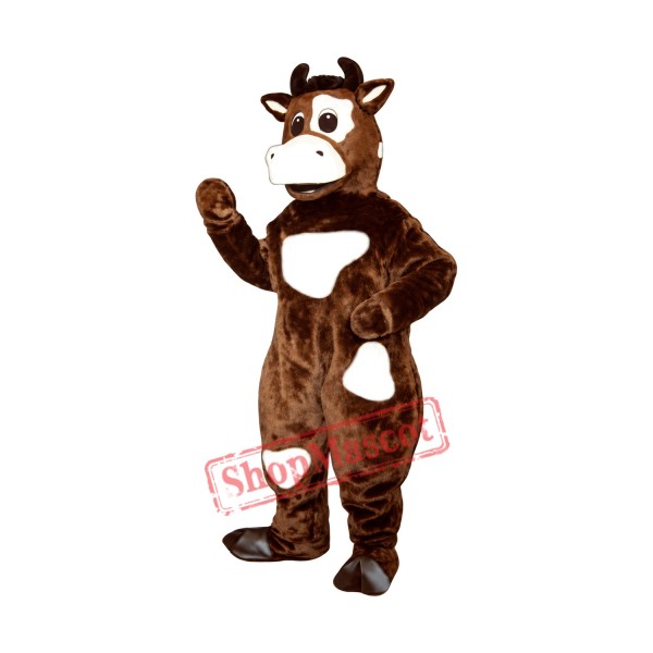 Friendly Cow Mascot Costume Friendly Cow Mascot Costume