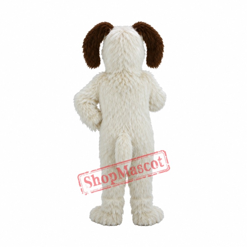 White Shaggy Dog Mascot Costume White Shaggy Dog Mascot Costume