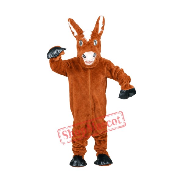 Friendly Donkey Mascot Costume Friendly Donkey Mascot Costume