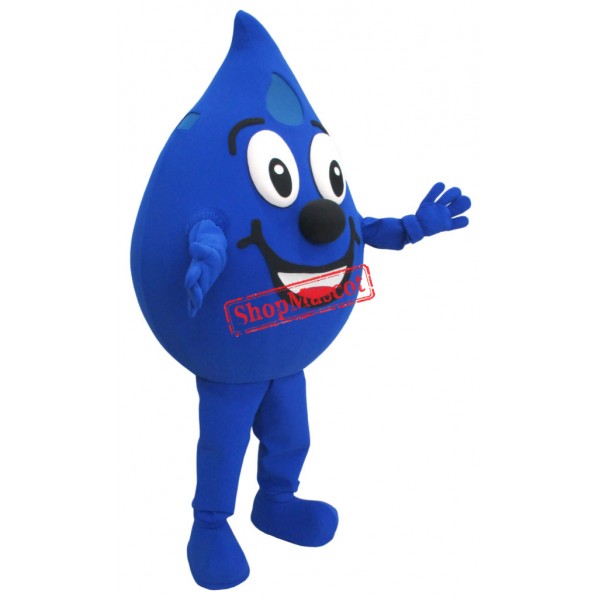 Happy Water Drop Mascot Costume