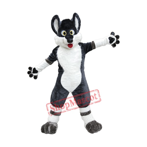 Happy Husky Dog Mascot Costume