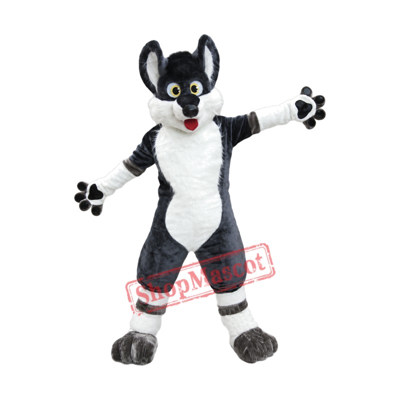 Happy Husky Dog Mascot Costume Happy Husky Dog Mascot Costume