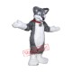 Grey Lightweight Husky Dog Mascot Costume Grey Lightweight Husky Dog Mascot Costume