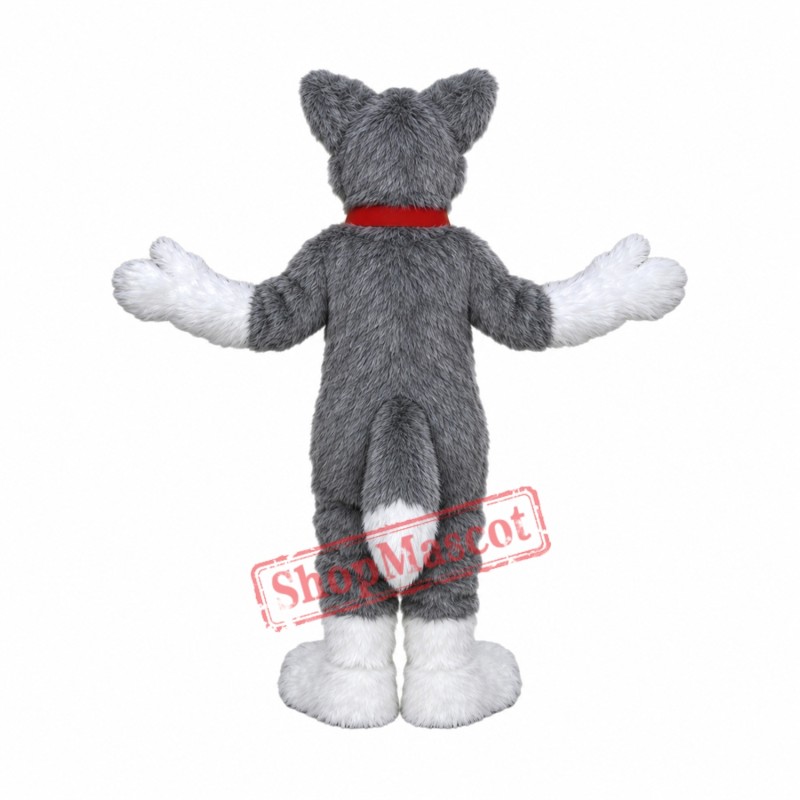 Grey Lightweight Husky Dog Mascot Costume Grey Lightweight Husky Dog Mascot Costume