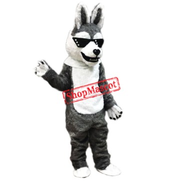 Cool Husky Dog Mascot Costume
