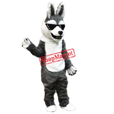 Cool Husky Dog Mascot Costume