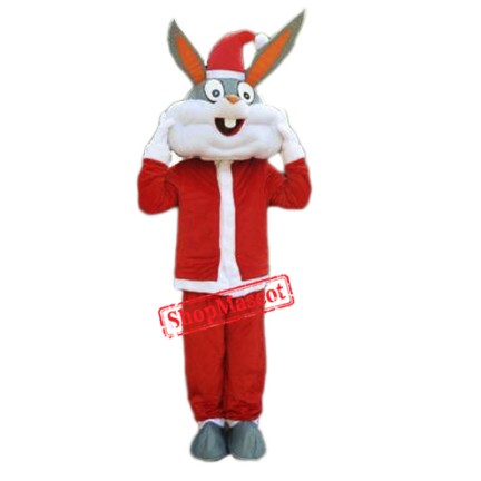Christmas Rabbit Bunny Mascot Costume
