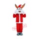 Christmas Rabbit Bunny Mascot Costume Christmas Rabbit Bunny Mascot Costume
