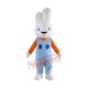 Smiling Rabbit Bunny Mascot Costume Smiling Rabbit Bunny Mascot Costume