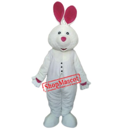 Easter White Bunny Rabbit Mascot Costume