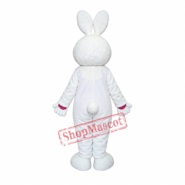 Easter White Bunny Rabbit Mascot Costume Easter White Bunny Rabbit Mascot Costume