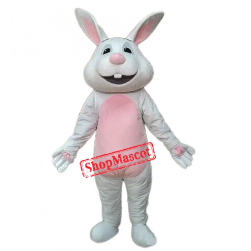 Easter White Rabbit Bunny Mascot Costume