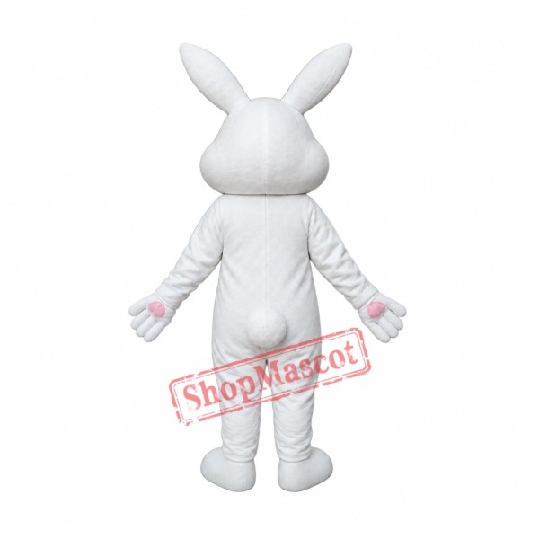 Easter White Rabbit Bunny Mascot Costume Easter White Rabbit Bunny Mascot Costume