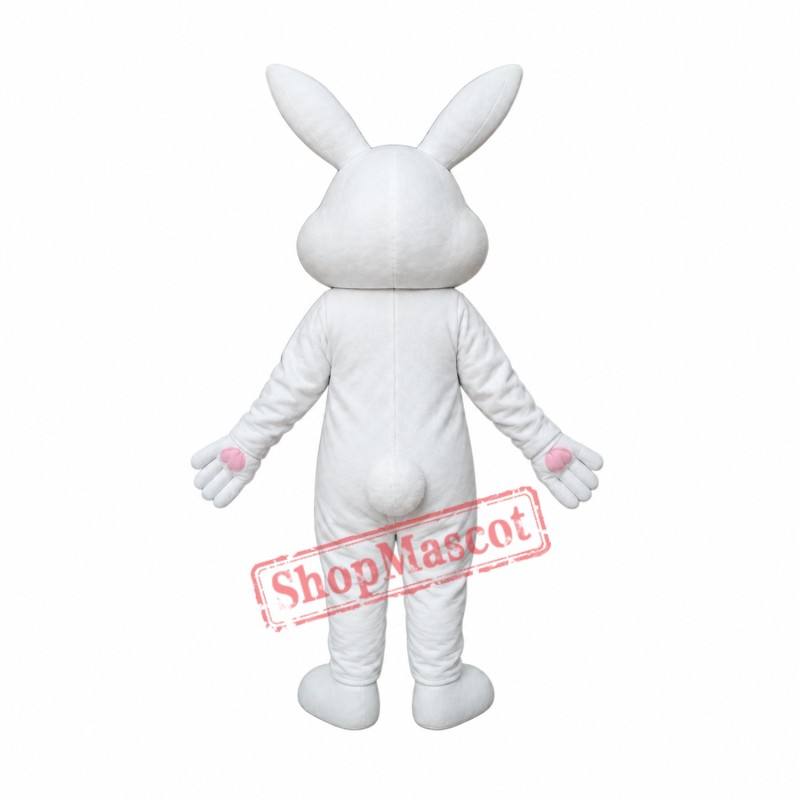Easter White Rabbit Bunny Mascot Costume Easter White Rabbit Bunny Mascot Costume