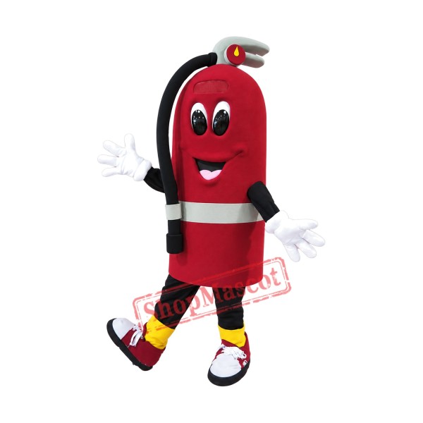 Fire Extinguisher Mascot Costume Fire Extinguisher Mascot Costume