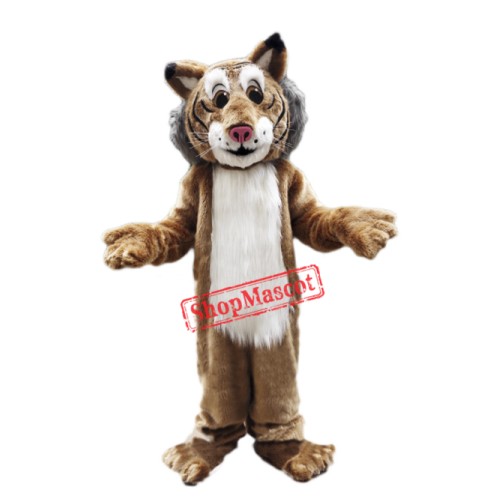 Friendly Lightweight Bobcat Mascot Costume