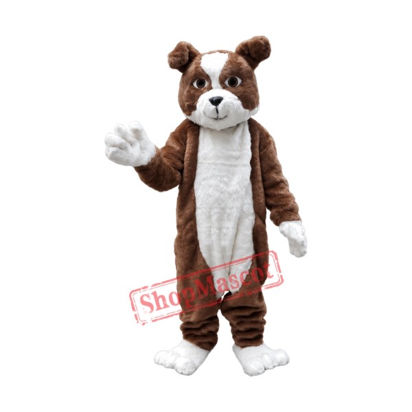 Plush Bulldog Mascot Costume
