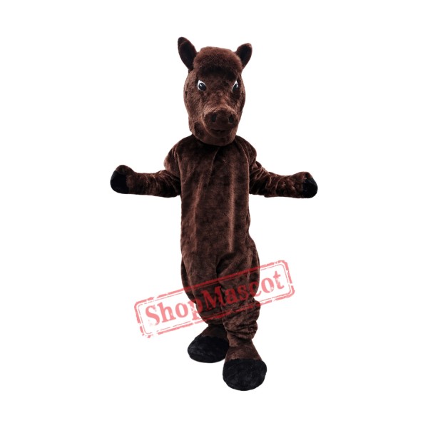 Brown Lightweight Horse Mascot Costume