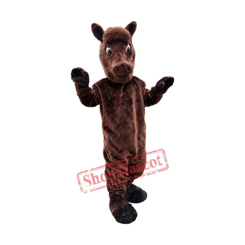 Brown Lightweight Horse Mascot Costume Brown Lightweight Horse Mascot Costume